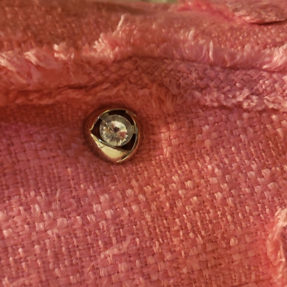 Pink Tweed jacket with fringe - Picture 3 of 7